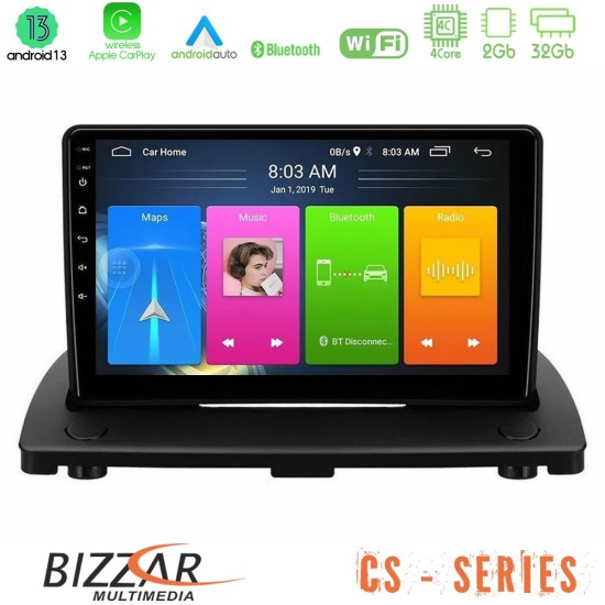 Bizzar CS Series 4Core Android13 2+32GB Volvo XC90 2006-2014 Navigation Multimedia Tablet 9"