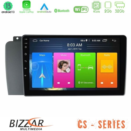 Bizzar CS Series 4Core Android13 2+32GB Volvo S60 2004-2009 Navigation Multimedia Tablet 9"