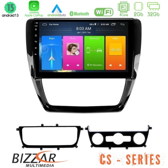 Bizzar CS Series 4Core Android13 2+32GB VW Jetta Navigation Multimedia Tablet 10"