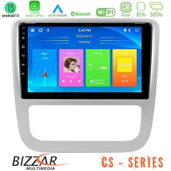 Bizzar CS Series 4Core Android13 2+32GB VW Scirocco 2008-2014 Navigation Multimedia Tablet 9"