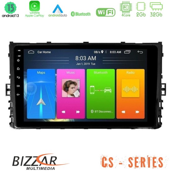 Bizzar CS Series 4Core Android13 2+32GB VW MQB 2017-> Navigation Multimedia Tablet 9"