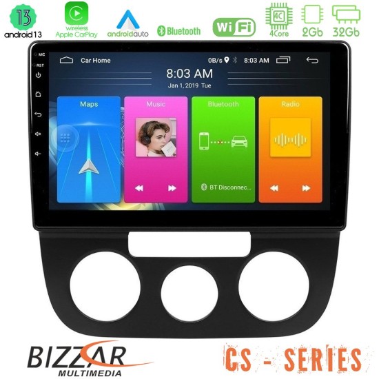 Bizzar CS Series 4Core Android13 2+32GB VW Jetta Navigation Multimedia Tablet 10"