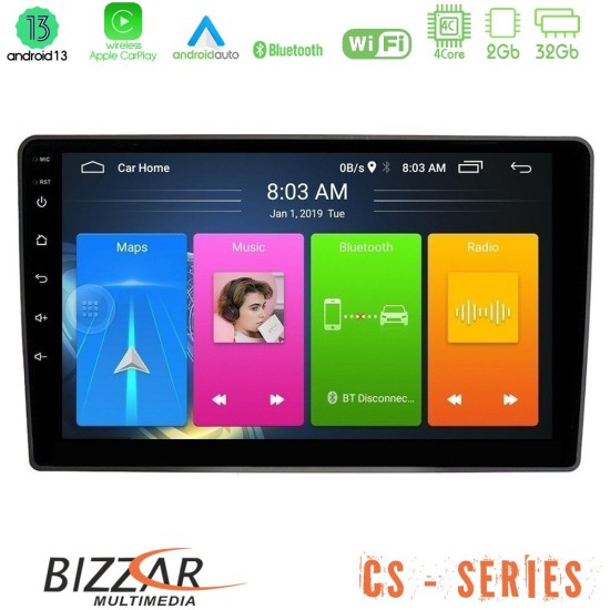 Bizzar CS Series 4Core Android13 2+32GB VW Passat Navigation Multimedia Tablet 9"