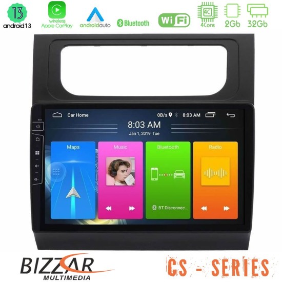 Bizzar CS Series 4Core Android13 2+32GB VW Touran 2011-2015 Navigation Multimedia Tablet 10"