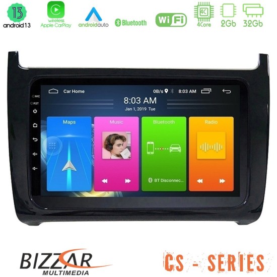 Bizzar CS Series 4Core Android13 2+32GB Vw Polo Navigation Multimedia Tablet 9"