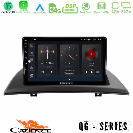 Cadence QG Series 8Core Android13 4+64GB BMW E83 Navigation Multimedia Tablet 9"