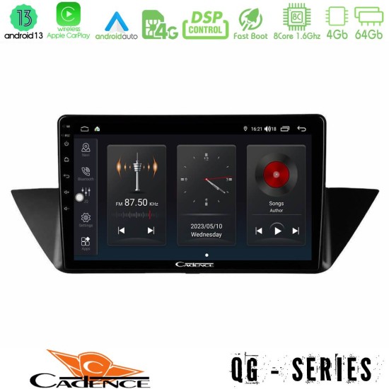 Cadence QG Series 8Core Android13 4+64GB BMW Χ1 E84 Navigation Multimedia Tablet 10"