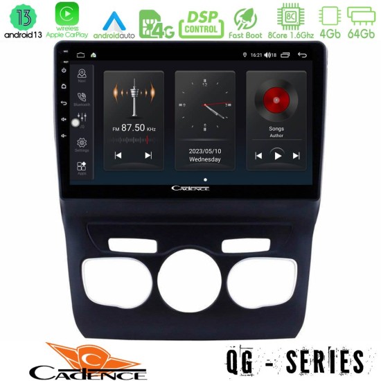 Cadence QG Series 8Core Android13 4+64GB Citroen C4L Navigation Multimedia Tablet 10"