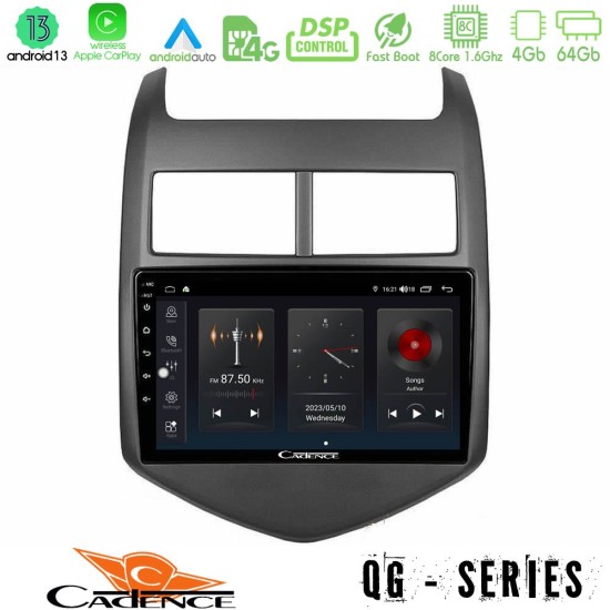 Cadence QG Series 8Core Android13 4+64GB Chevrolet Aveo 2011-2017 Navigation Multimedia Tablet 9"