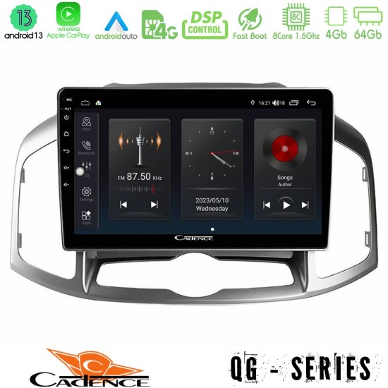 Cadence QG Series 8Core Android13 4+64GB Chevrolet Captiva 2012-2016 Navigation Multimedia Tablet 9"