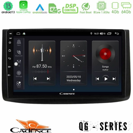 Cadence QG Series 8Core Android13 4+64GB Chevrolet Aveo 2006-2010 Navigation Multimedia Tablet 9"