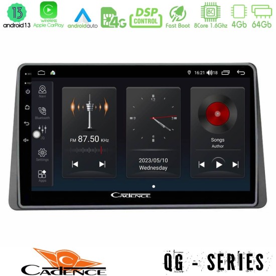 Cadence QG Series 8Core Android13 4+64GB Dacia Duster 2019-> Navigation Multimedia Tablet 9"