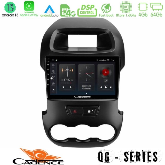 Cadence QG Series 8Core Android13 4+64GB Ford Ranger 2012-2016 Navigation Multimedia Tablet 9"