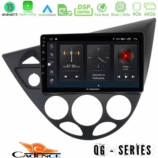 Cadence QG Series 8Core Android13 4+64GB Ford Focus 1999-2004 Navigation Multimedia Tablet 9"