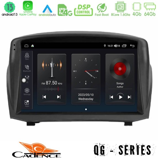 Cadence QG Series 8Core Android13 4+64GB Ford Fiesta 2008-2016 Navigation Multimedia Tablet 9" (Oem Style)