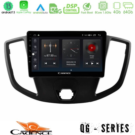 Cadence QG Series 8Core Android13 4+64GB Ford Transit 2014-> Navigation Multimedia Tablet 9"