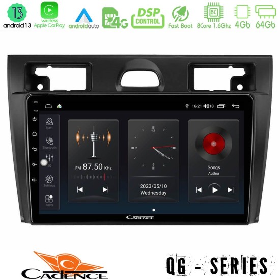 Cadence QG Series 8Core Android13 4+64GB Ford Fiesta/Fusion Navigation Multimedia Tablet 9"