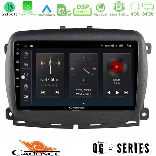 Cadence QG Series 8Core Android13 4+64GB Fiat 500L Navigation Multimedia Tablet 10"
