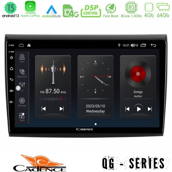 Cadence QG Series 8Core Android13 4+64GB Fiat Bravo Navigation Multimedia Tablet 9"