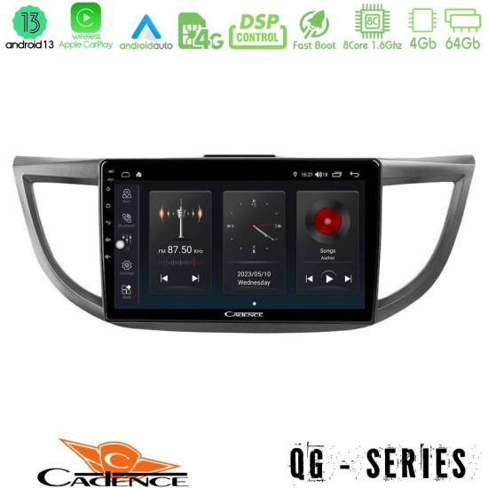 Cadence QG Series 8Core Android13 4+64GB Honda CRV 2012-2017 Navigation Multimedia Tablet 9"