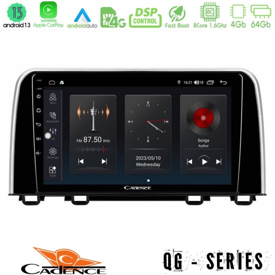 Cadence QG Series 8Core Android13 4+64GB Honda CR-V 2019-> Navigation Multimedia Tablet 10"