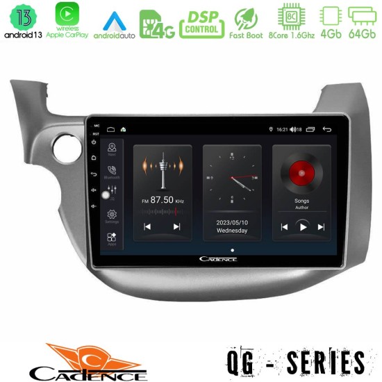 Cadence QG Series 8Core Android13 4+64GB Honda Jazz 2009-2013 Navigation Multimedia Tablet 10"