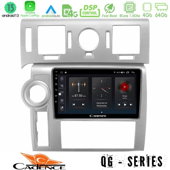 Cadence QG Series 8Core Android13 4+64GB Hummer H2 2008-2009 Navigation Multimedia Tablet 9"