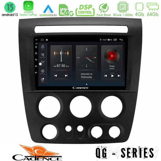 Cadence QG Series 8Core Android13 4+64GB Hummer H3 2005-2009 Navigation Multimedia Tablet 9"