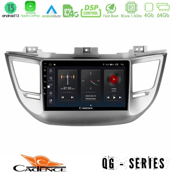 Cadence QG Series 8Core Android13 4+64GB Hyundai Tucson 2015-2018 Navigation Multimedia Tablet 9"