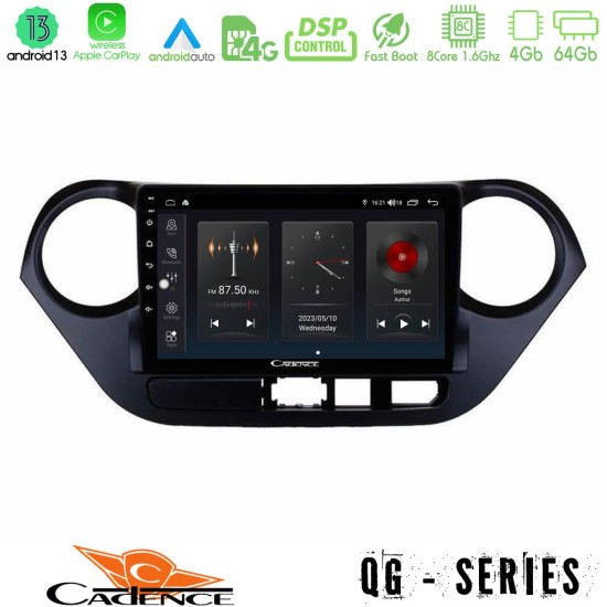 Cadence QG Series 8Core Android13 4+64GB Hyundai i10 2014-2020 Navigation Multimedia Tablet 9"