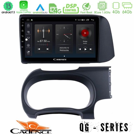 Cadence QG Series 8Core Android13 4+64GB Hyundai i10 Navigation Multimedia Tablet 9"