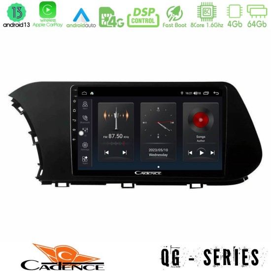 Cadence QG Series 8Core Android13 4+64GB Hyundai i20 2021-2023 Navigation Multimedia Tablet 9"