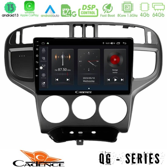 Cadence QG Series 8Core Android13 4+64GB Hyundai Matrix 2001-2010 Navigation Multimedia Tablet 9"