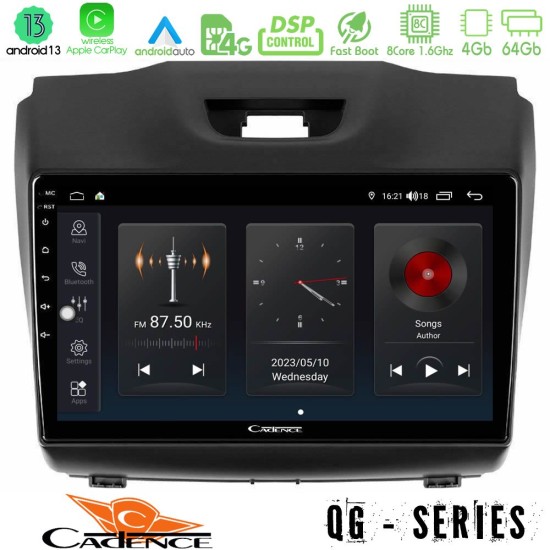 Cadence QG Series 8Core Android13 4+64GB Isuzu D-MAX 2012-2019 Navigation Multimedia Tablet 9"