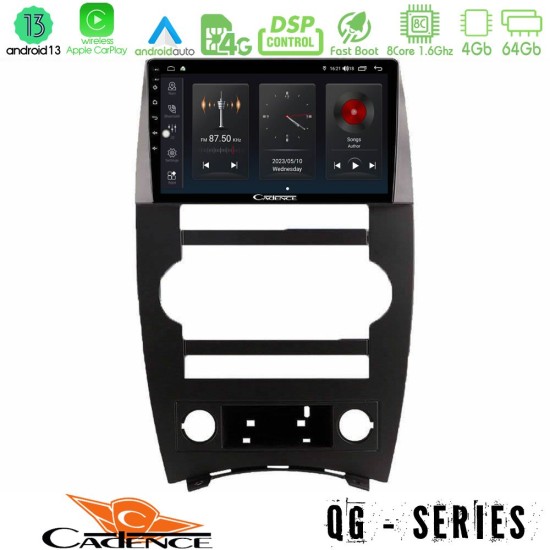 Cadence QG Series 8Core Android13 4+64GB Jeep Commander 2007-2008 Navigation Multimedia Tablet 9"
