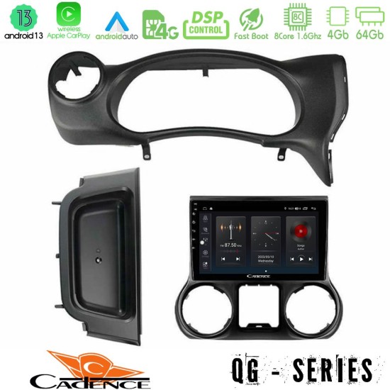 Cadence QG Series 8Core Android13 4+64GB Jeep Wrangler 2014-2017 Navigation Multimedia Tablet 10"