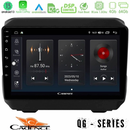 Cadence QG Series 8Core Android13 4+64GB Jeep Wrangler 2018-> Navigation Multimedia Tablet 9"