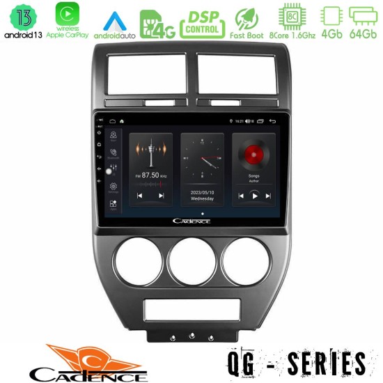 Cadence QG Series 8Core Android13 4+64GB Jeep Compass/Patriot 2007-2009 Navigation Multimedia Tablet 10"