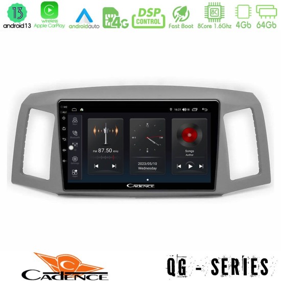 Cadence QG Series 8Core Android13 4+64GB Jeep Grand Cherokee 2005-2007 Navigation Multimedia Tablet 10"