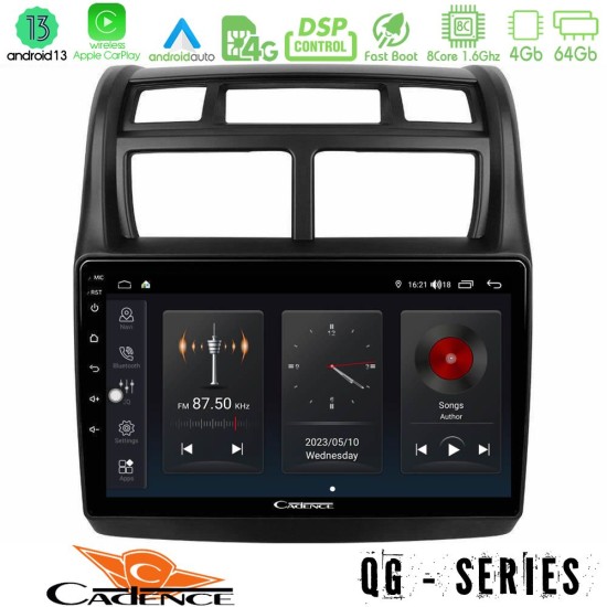 Cadence QG Series 8Core Android13 4+64GB Kia Sportage 2008-2011 Navigation Multimedia Tablet 9"