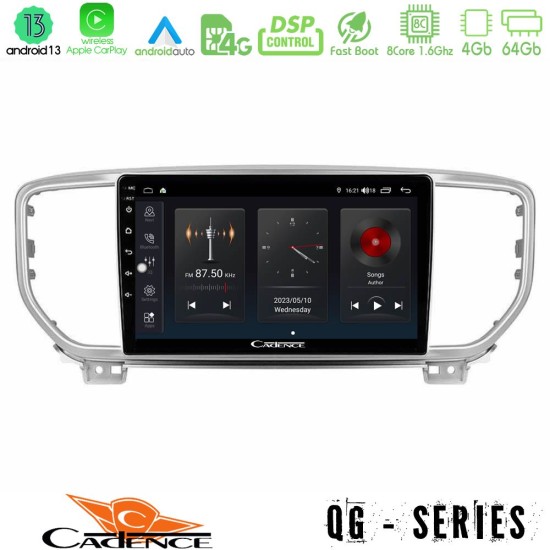 Cadence QG Series 8Core Android13 4+64GB Kia Sportage 2018-2021 Navigation Multimedia Tablet 9"