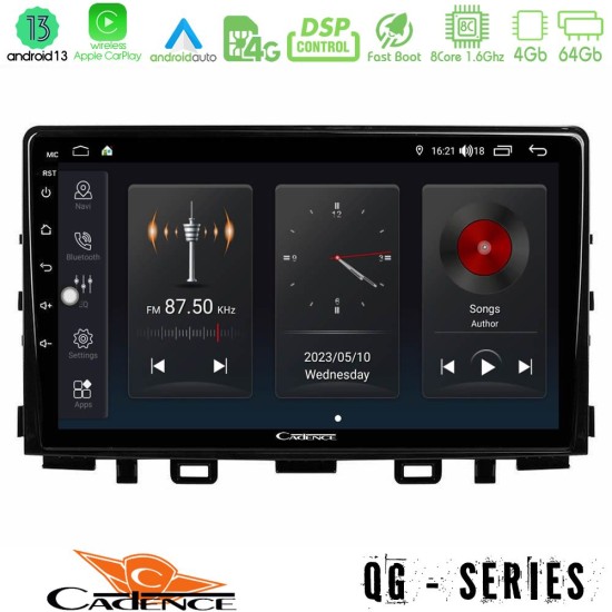 Cadence QG Series 8Core Android13 4+64GB Kia Stonic Navigation Multimedia Tablet 9"