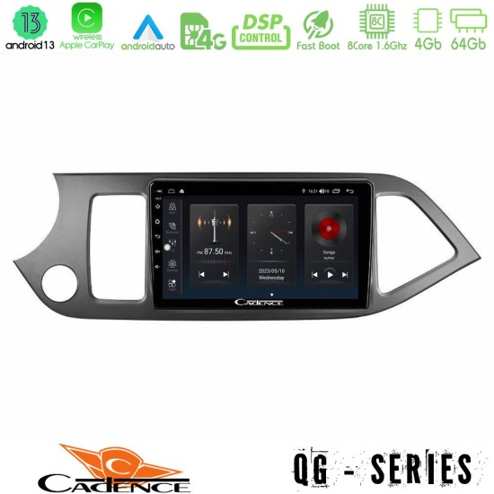 Cadence QG Series 8Core Android13 4+64GB Kia Picanto Navigation Multimedia Tablet 9"