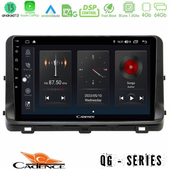 Cadence QG Series 8Core Android13 4+64GB Kia Ceed 2018-2023 Navigation Multimedia Tablet 9"