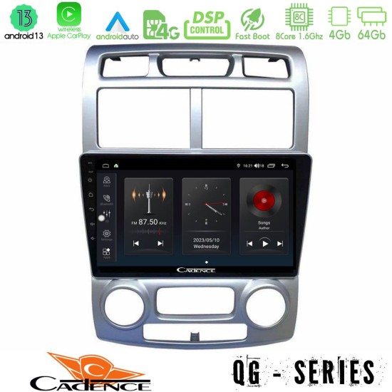 Cadence QG Series 8Core Android13 4+64GB Kia Sportage 2005-2008 Navigation Multimedia Tablet 9"