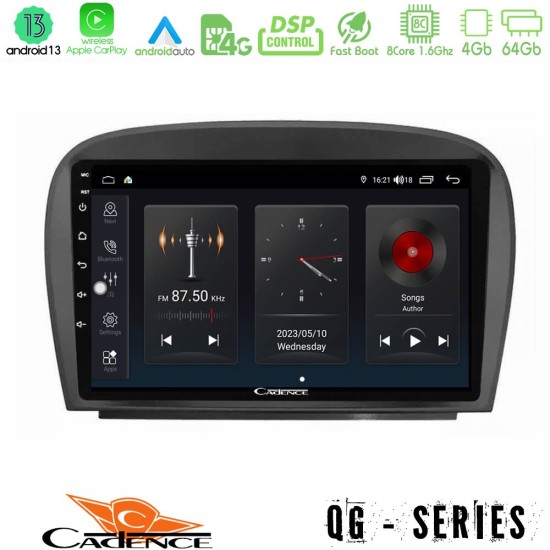 Cadence QG Series 8Core Android13 4+64GB Mercedes SL Class 2005-2011 Navigation Multimedia Tablet 9"