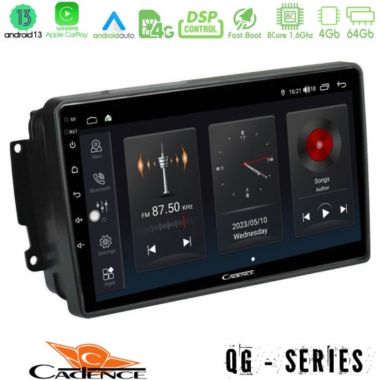 Cadence QG Series 8Core Android13 4+64GB Mercedes C/CLK/G Class (W203/W209) Navigation Multimedia Tablet 9"