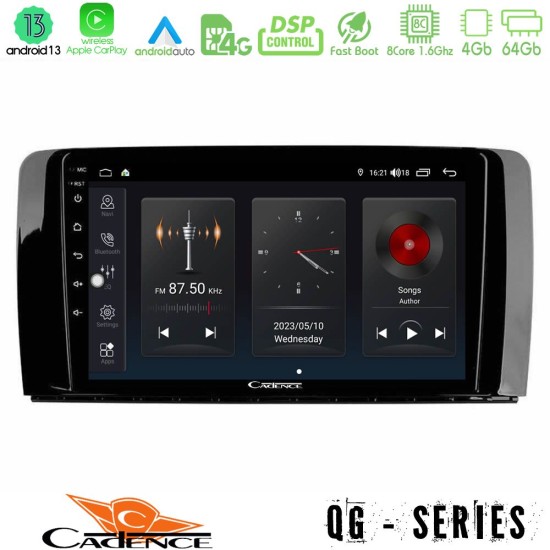 Cadence QG Series 8Core Android13 4+64GB Mercedes R Class Navigation Multimedia Tablet 9"