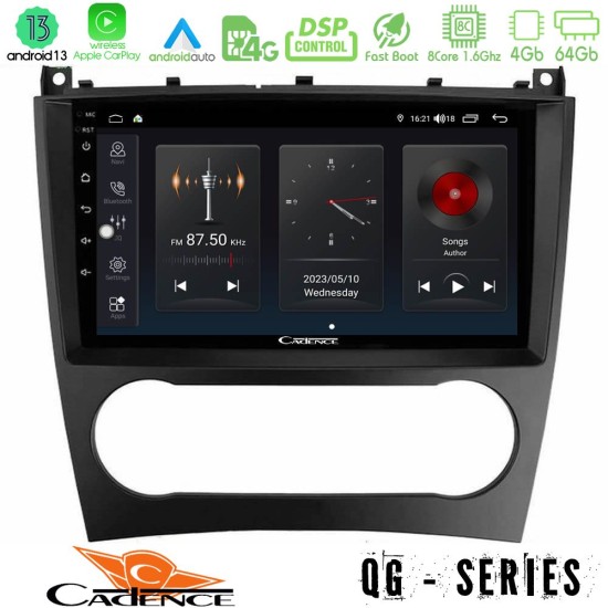 Cadence QG Series 8Core Android13 4+64GB Mercedes W203 Facelift Navigation Multimedia Tablet 9"