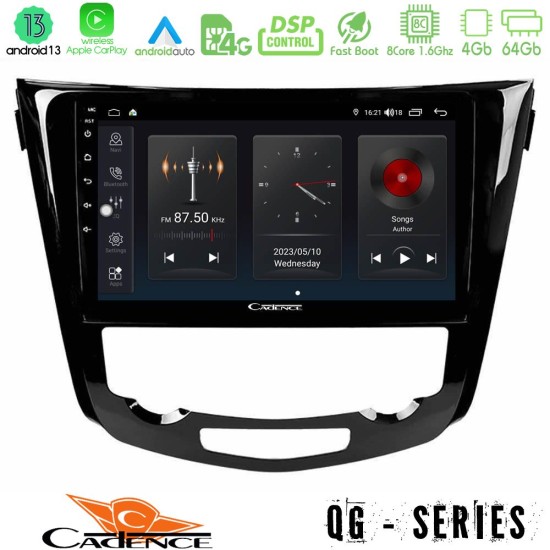 Cadence QG Series 8Core Android13 4+64GB Nissan Qashqai J11 (AUTO A/C) Navigation Multimedia Tablet 10"